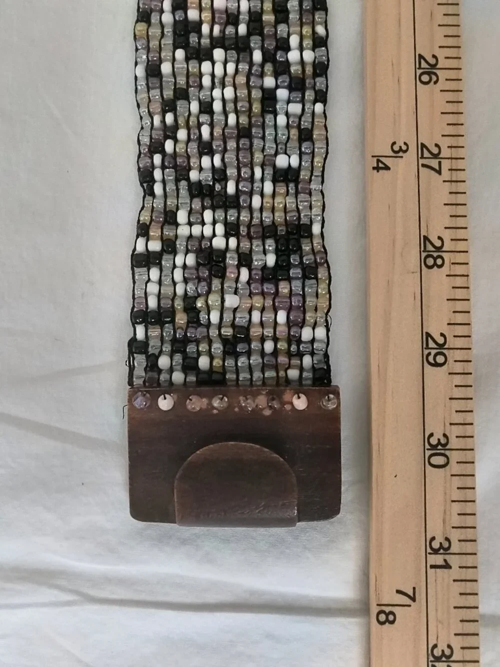 bohemian-style wide stretch belt